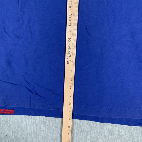 Robert Graham Polo Shirt Mens 2XL Blue Classic Fit Short Sleeve Cotton Red Trim - Picture 8 of 11